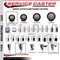 Service Caster 3'' Maroon Poly Swivel 1-3/4'' Expanding Stem Caster Total Lock Brake SCC-EXTTL20S314-PPUB-MRN-134 - alternate 2